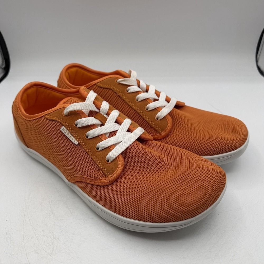 Hobibear Barefoot Minimalist Shoes Mens EU 46 US 13 Orange White Lace Up Water